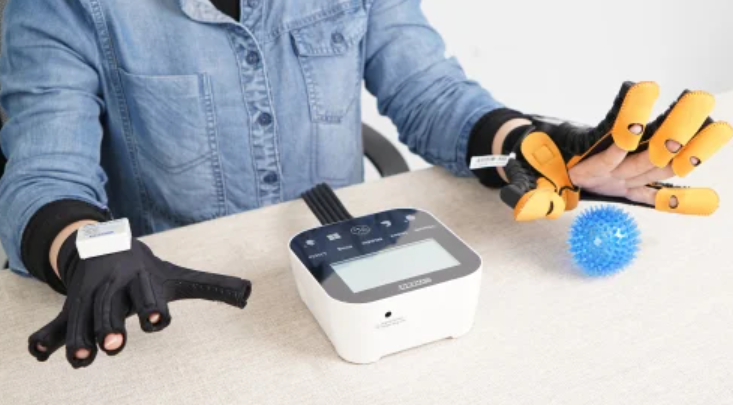 Hand rehabilitation system used in therapy